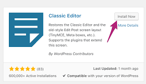 Classic Editor for WordPress Plugin