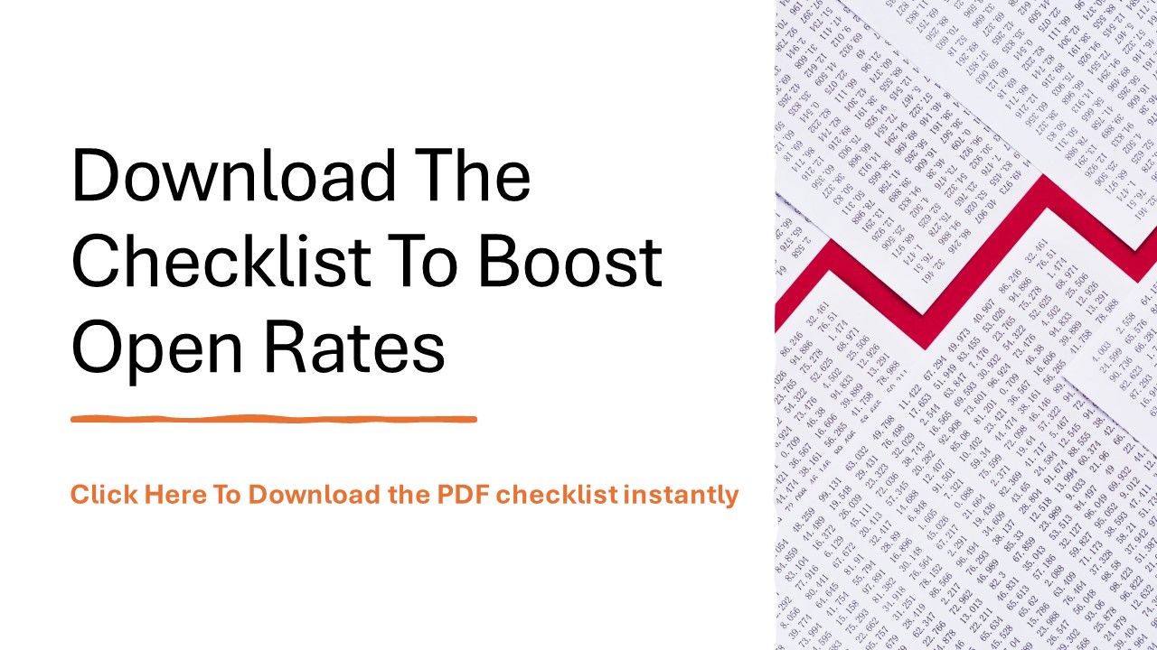 Download the Email Open Rates Checklist